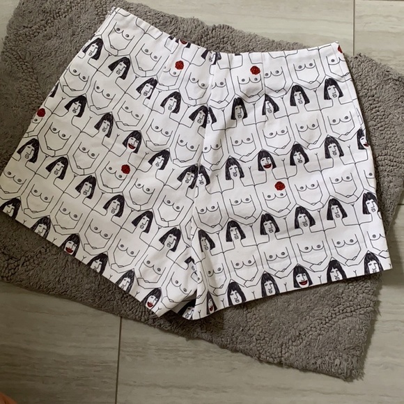 Rachel Antonoff Pants - Rachel Antonoff Boob Shorts Size 8 RARE